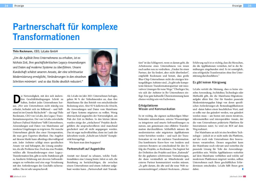 CIO Buch LzLabs Advertorial pdf